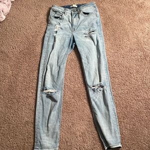 light blue H&M jeans